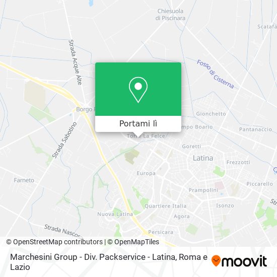 Mappa Marchesini Group - Div. Packservice - Latina