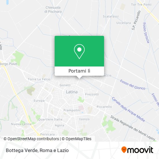 Mappa Bottega Verde