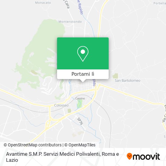 Mappa Avantime S.M.P. Servizi Medici Polivalenti