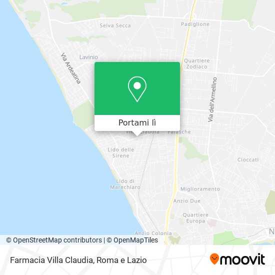Mappa Farmacia Villa Claudia