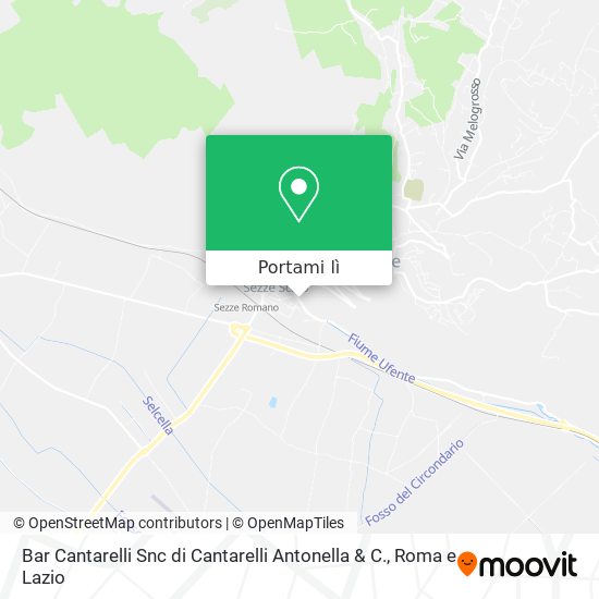 Mappa Bar Cantarelli Snc di Cantarelli Antonella & C.