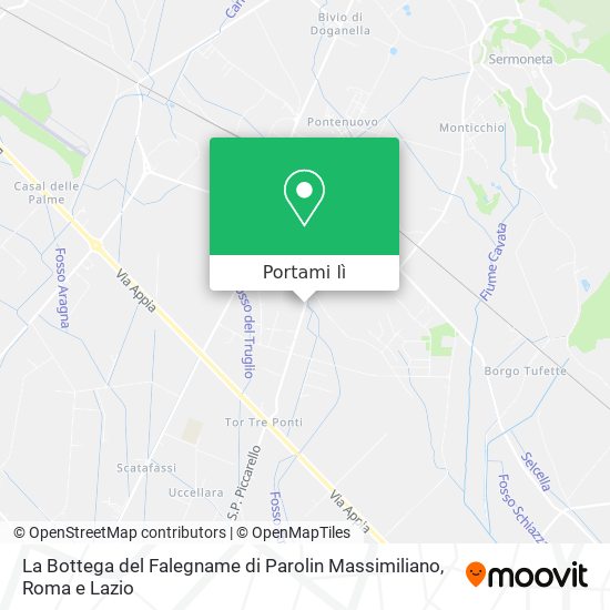Mappa La Bottega del Falegname di Parolin Massimiliano
