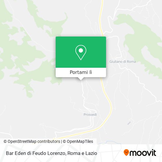 Mappa Bar Eden di Feudo Lorenzo