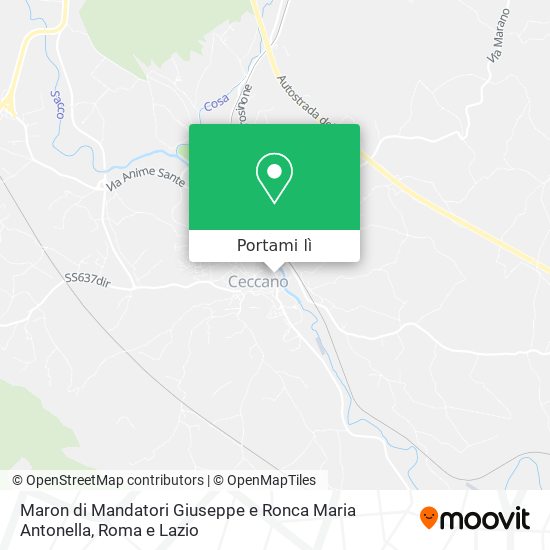 Mappa Maron di Mandatori Giuseppe e Ronca Maria Antonella