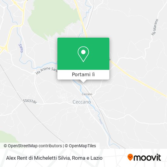 Mappa Alex Rent di Micheletti Silvia