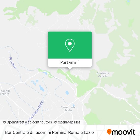 Mappa Bar Centrale di Iacomini Romina