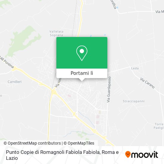 Mappa Punto Copie di Romagnoli Fabiola Fabiola