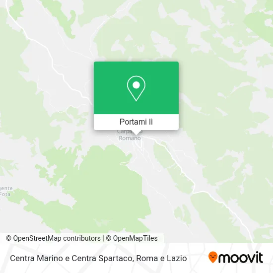 Mappa Centra Marino e Centra Spartaco