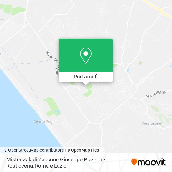 Mappa Mister Zak di Zaccone Giuseppe Pizzeria - Rosticceria