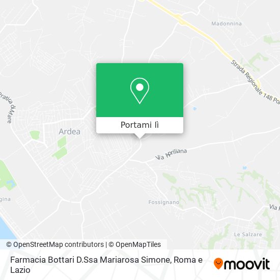 Mappa Farmacia Bottari D.Ssa Mariarosa Simone