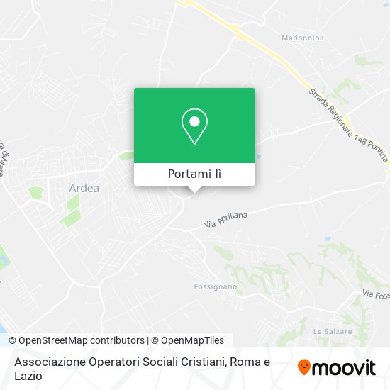 Mappa Associazione Operatori Sociali Cristiani