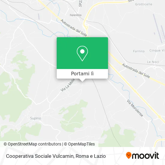 Mappa Cooperativa Sociale Vulcamin