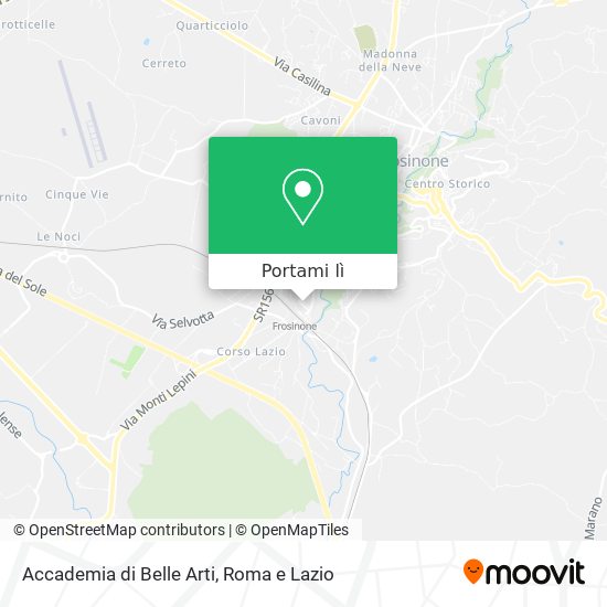 Mappa Accademia di Belle Arti