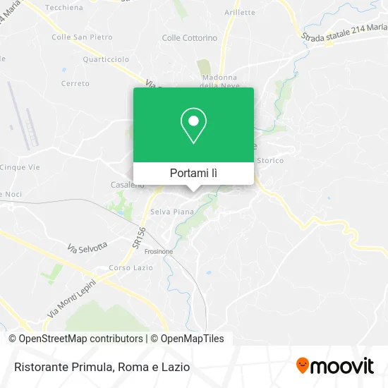 Mappa Ristorante Primula