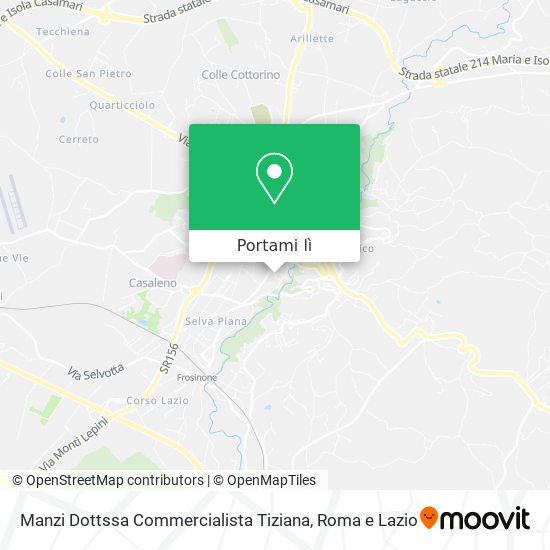 Mappa Manzi Dottssa Commercialista Tiziana