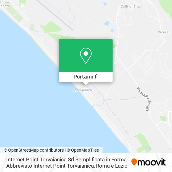 Mappa Internet Point Torvaianica Srl Semplificata in Forma Abbreviato Internet Point Torvaianica