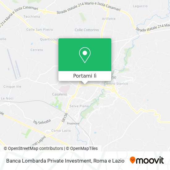 Mappa Banca Lombarda Private Investment