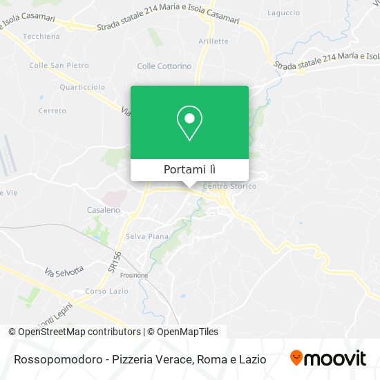 Mappa Rossopomodoro - Pizzeria Verace