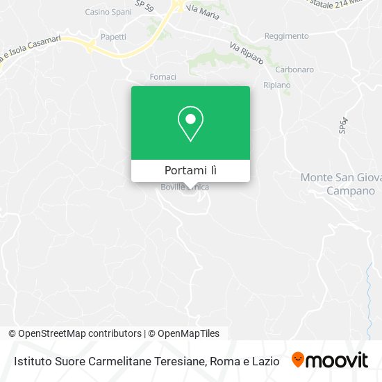 Mappa Istituto Suore Carmelitane Teresiane