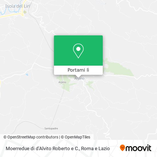 Mappa Moerredue di d'Alvito Roberto e C.