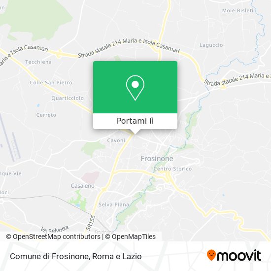 Mappa Comune di Frosinone
