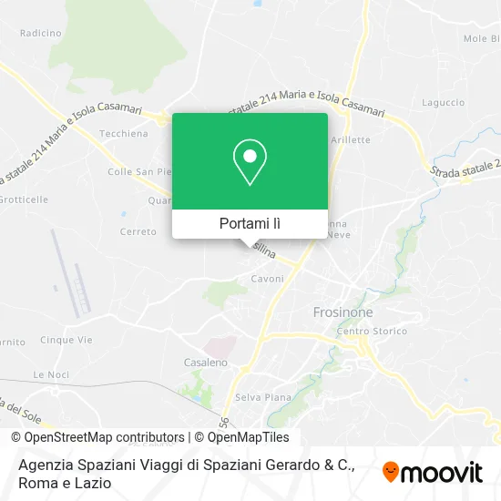 Mappa Agenzia Spaziani Viaggi di Spaziani Gerardo & C.