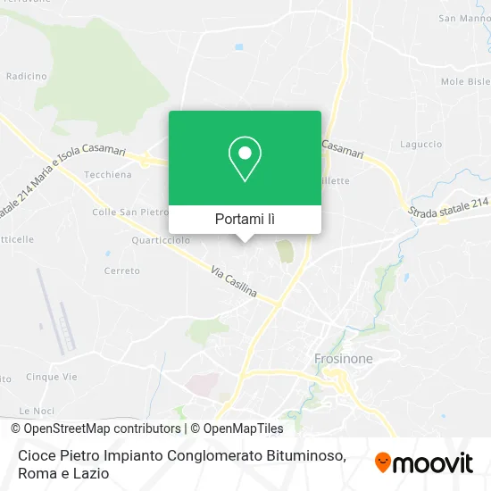 Mappa Cioce Pietro Impianto Conglomerato Bituminoso