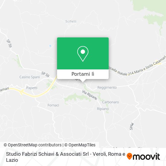 Mappa Studio Fabrizi Schiavi & Associati Srl - Veroli