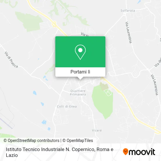 Mappa Istituto Tecnico Industriale N. Copernico