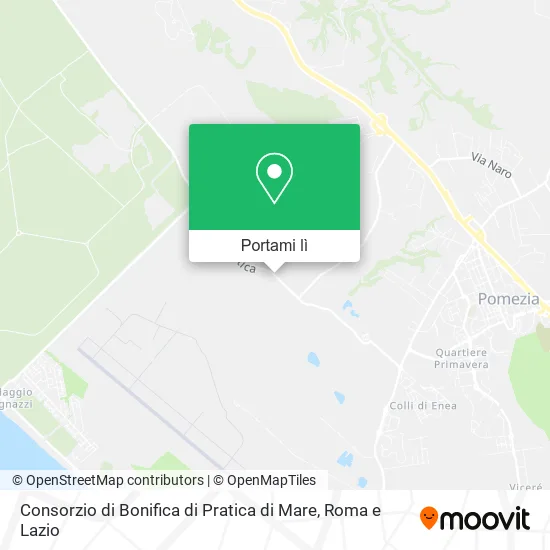 Mappa Consorzio di Bonifica di Pratica di Mare