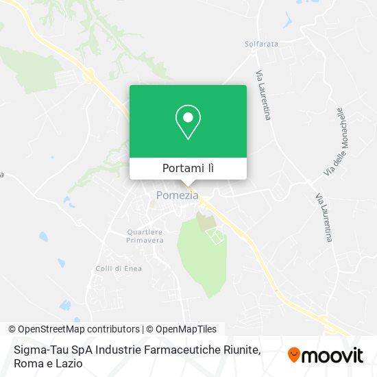 Mappa Sigma-Tau SpA Industrie Farmaceutiche Riunite