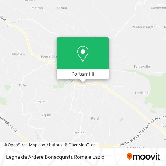 Mappa Legna da Ardere Bonacquisti
