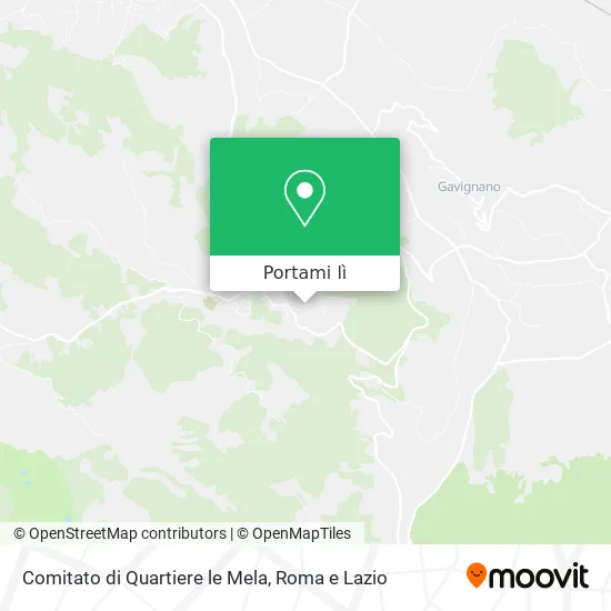 Mappa Comitato di Quartiere le Mela