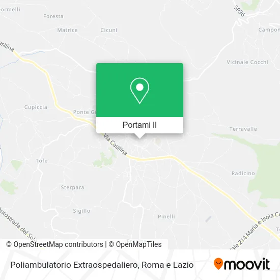 Mappa Poliambulatorio Extraospedaliero
