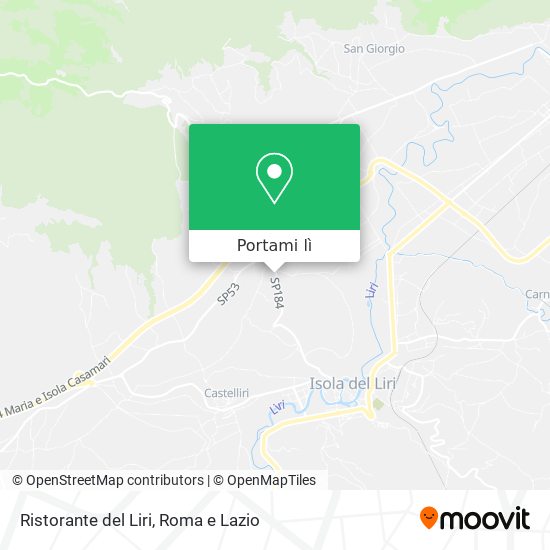 Mappa Ristorante del Liri