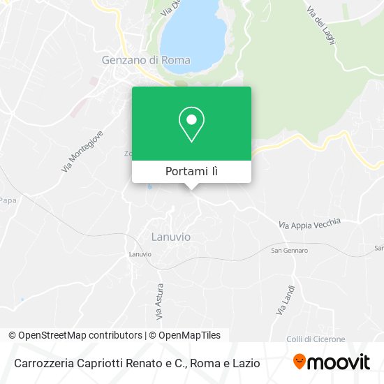 Mappa Carrozzeria Capriotti Renato e C.