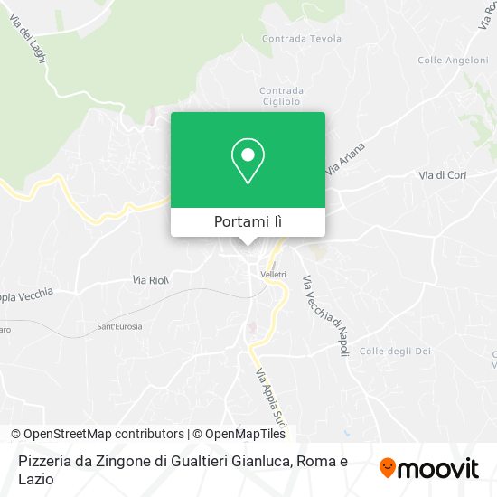 Mappa Pizzeria da Zingone di Gualtieri Gianluca