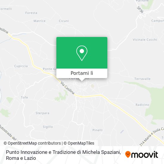 Mappa Punto Innovazione e Tradizione di Michela Spaziani