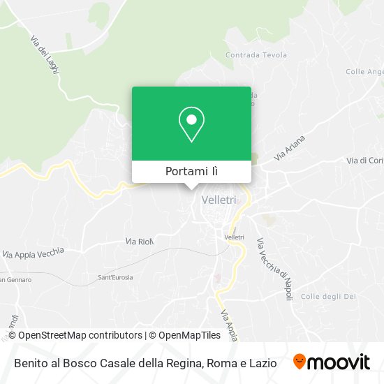 Mappa Benito al Bosco Casale della Regina