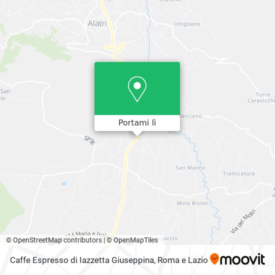 Mappa Caffe Espresso di Iazzetta Giuseppina
