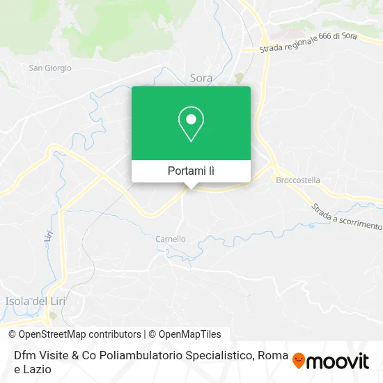 Mappa Dfm Visite & Co Poliambulatorio Specialistico