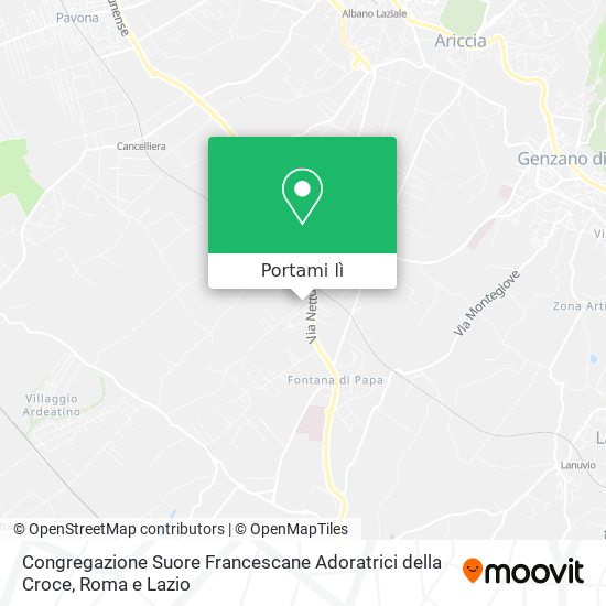 Mappa Congregazione Suore Francescane Adoratrici della Croce