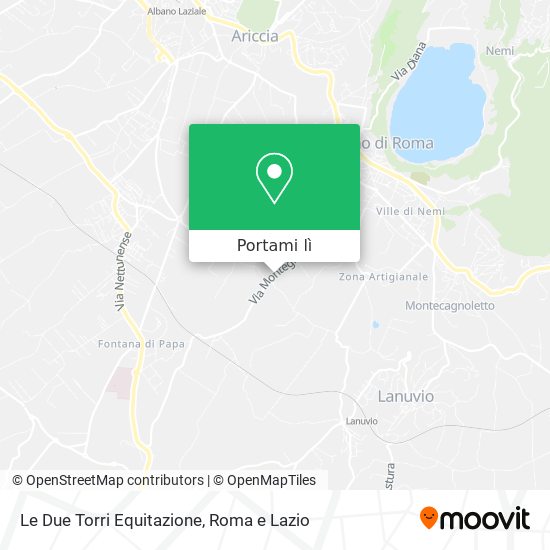 Mappa Le Due Torri Equitazione