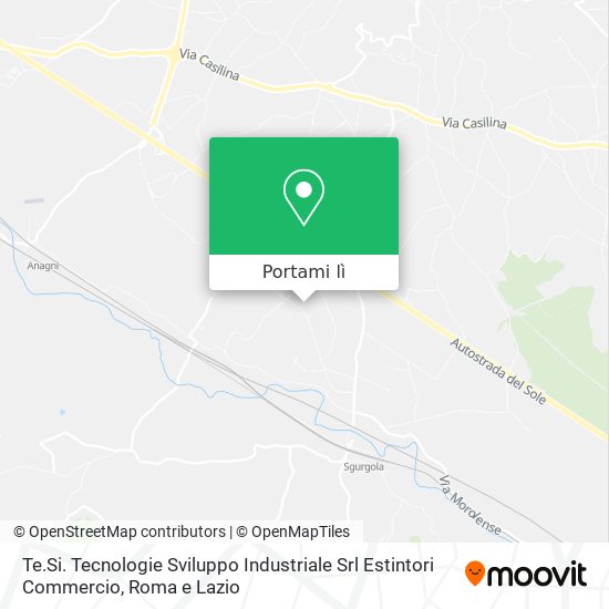 Mappa Te.Si. Tecnologie Sviluppo Industriale Srl Estintori Commercio