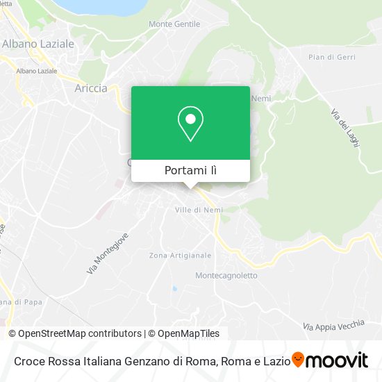 Mappa Croce Rossa Italiana Genzano di Roma