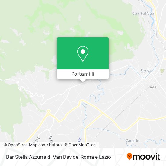 Mappa Bar Stella Azzurra di Vari Davide