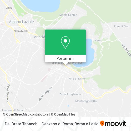 Mappa Del Drate Tabacchi - Genzano di Roma