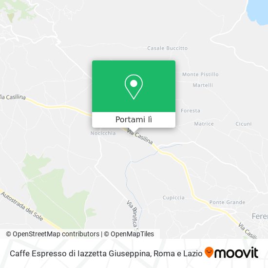 Mappa Caffe Espresso di Iazzetta Giuseppina