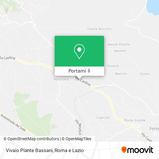 Mappa Vivaio Piante Bassani