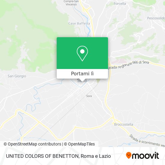 Mappa UNITED COLORS OF BENETTON